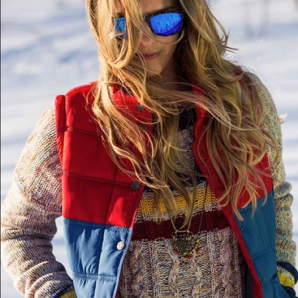 Roxy Colorblock Puffy Vest - Picture 2 of 4